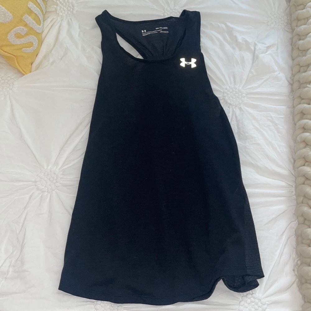 Black Racerback tank from Under Armour